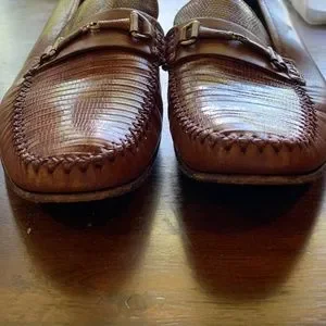 Mezlan Genuine Lizard Moccasin Loafer - Size 10M Mayor Lizard Penny Loafer – Mezlan main image 2